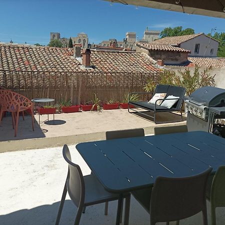 Maison Intra Muros, Terrasses Avec Vue Jaccuzzi Et Garage أفينيون الغرفة الصورة